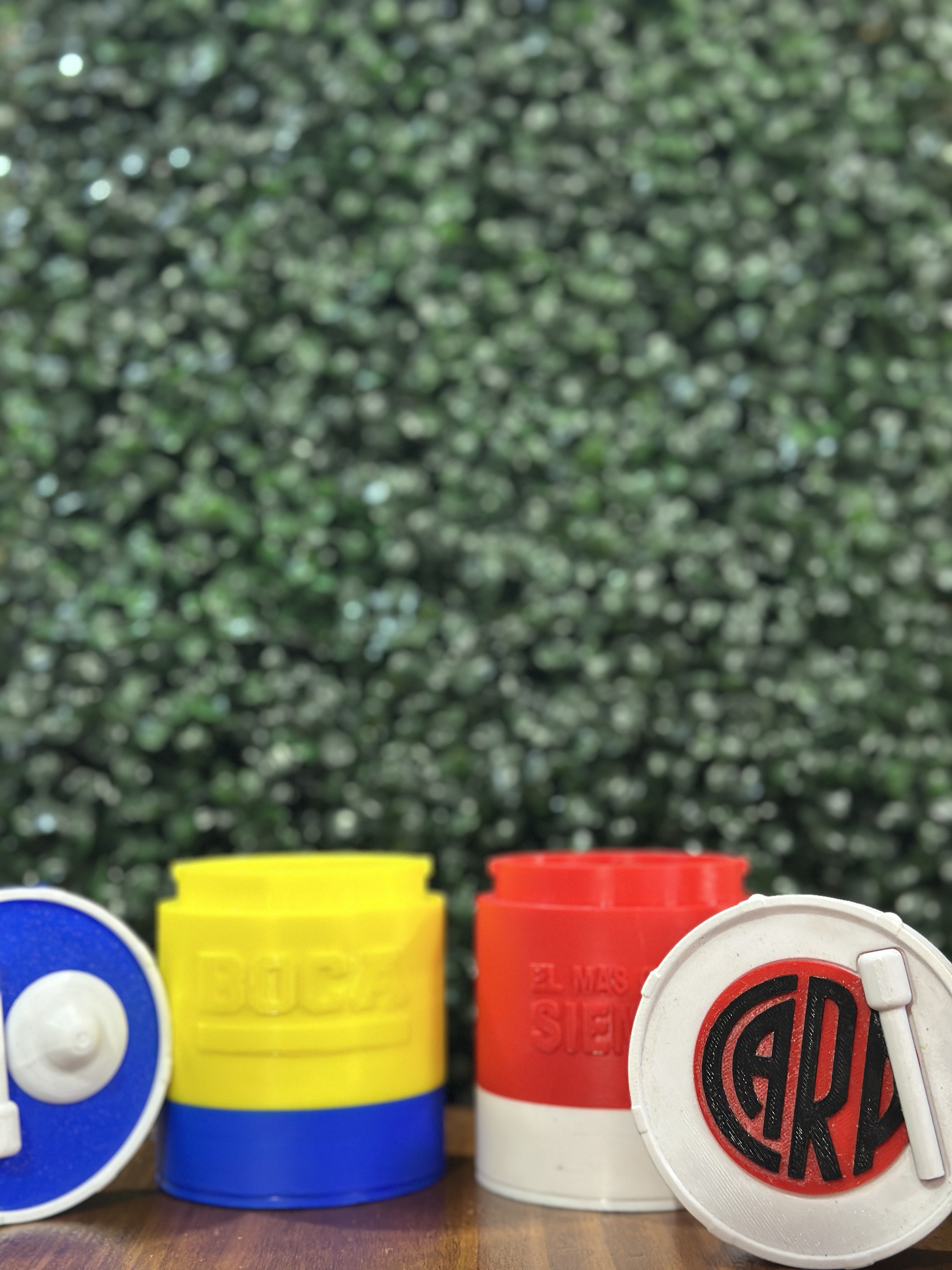 Yerberos 3D Tambores / Tachos de River Plate y Boca Juniors ⚽💙💛⚪🔴🧉