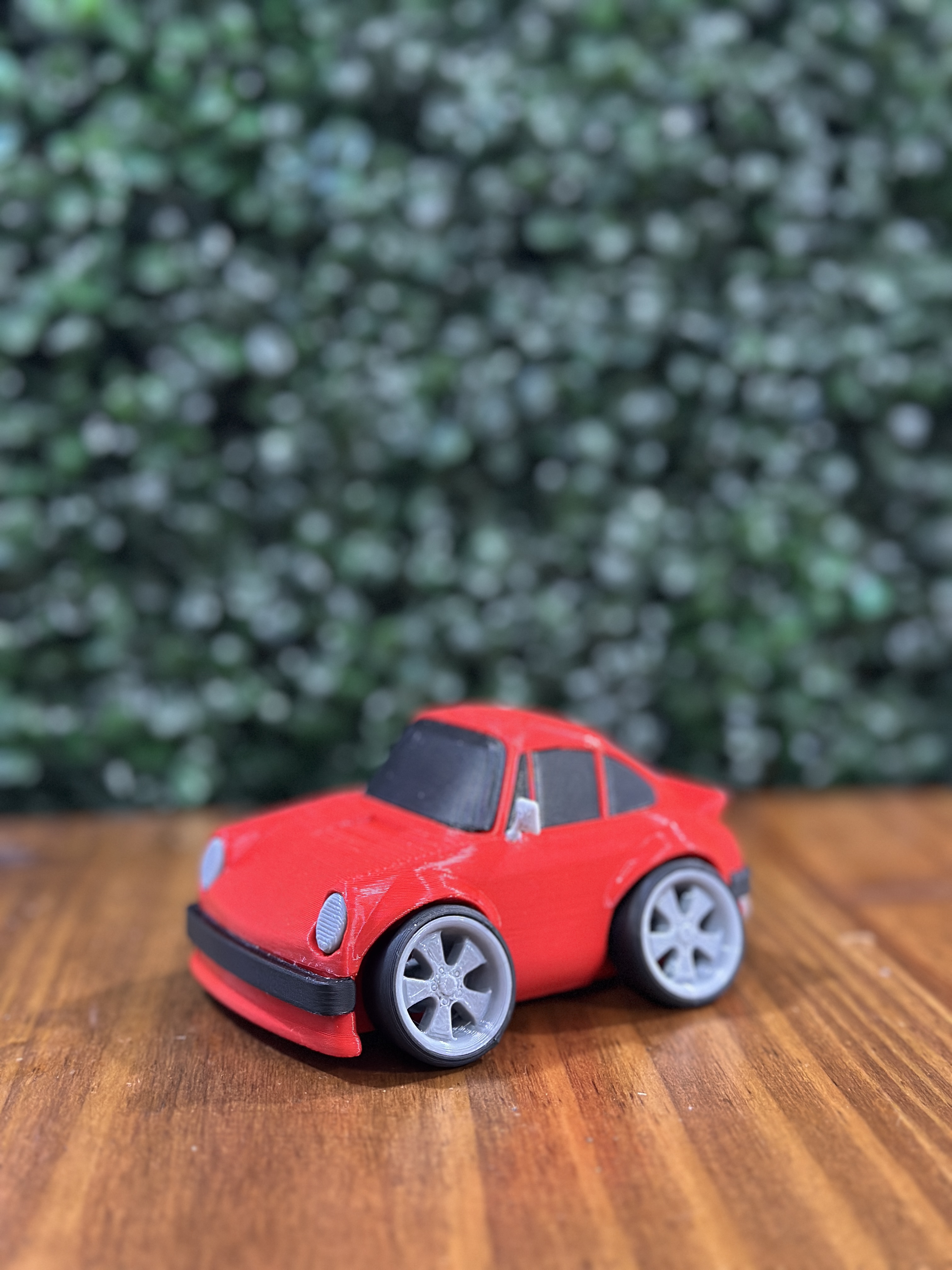 Auto Coleccionable Porsche 911 Caricaturizado 3D 🏎️🔴💨