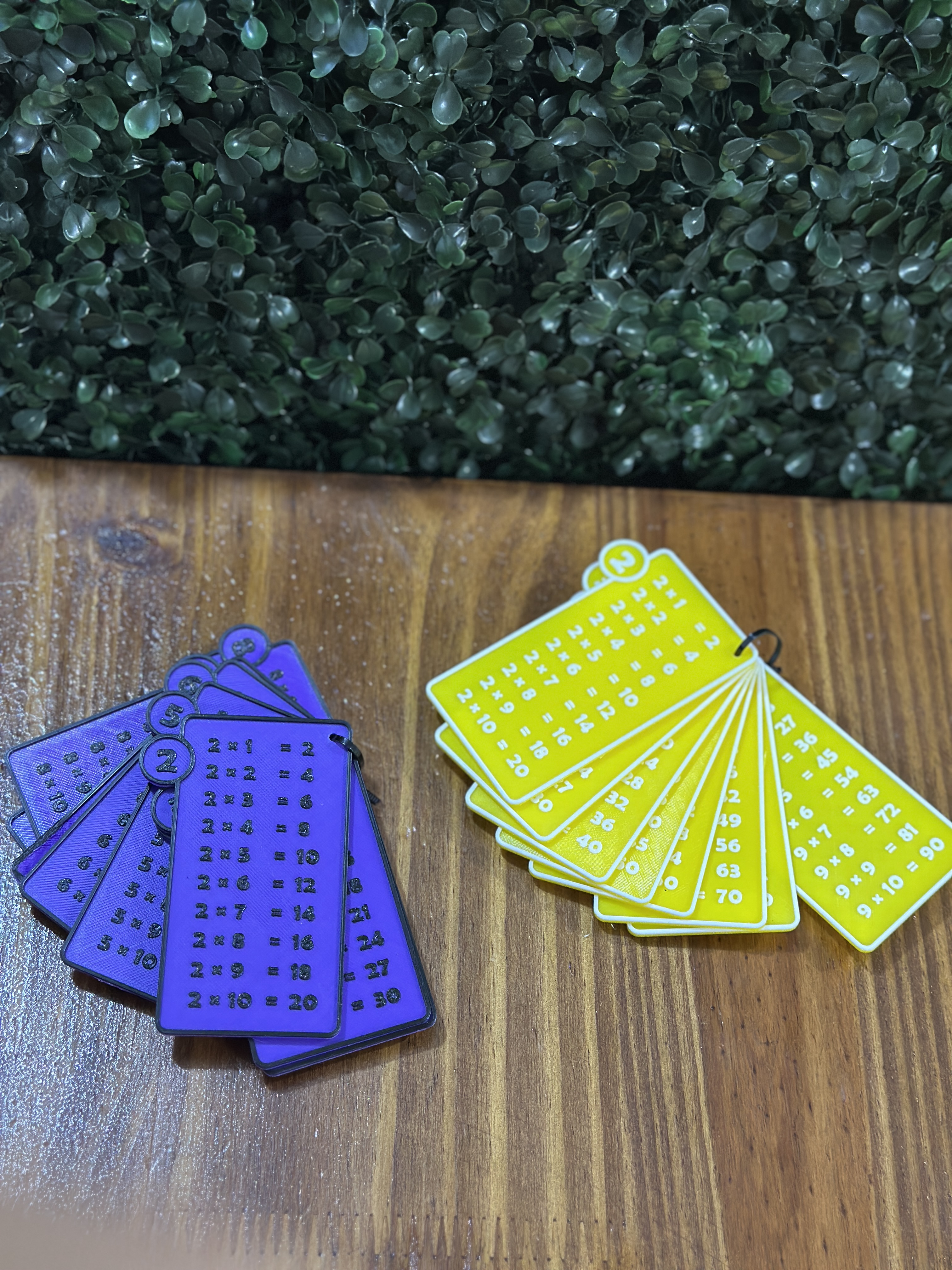 Llavero Tablas de Multiplicar Didácticas 3D (Tablas del 2 al 9) 🧮🔢✏️